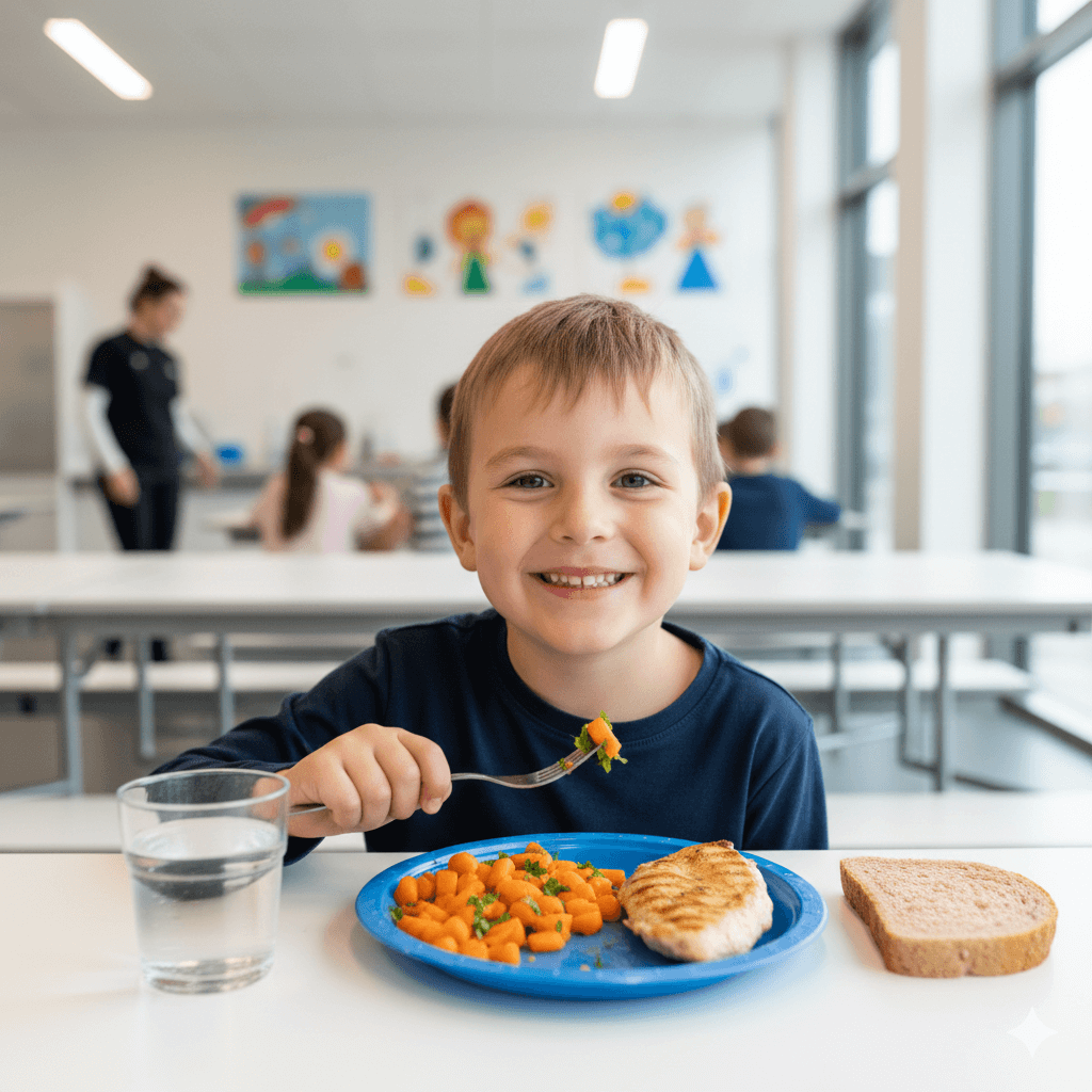 Enfants au repas