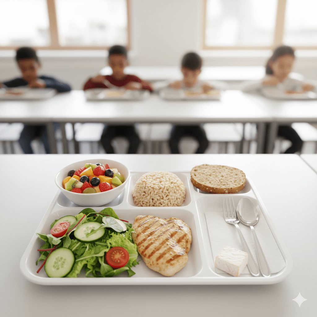 Plateau repas équilibré
